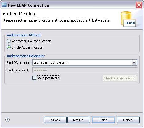 New LDAP connection