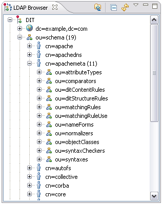 export odsee schema via apache directory studio