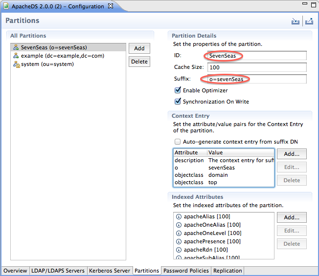 apache directory studio server configuration example