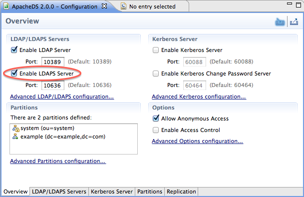 LDAPS configuration