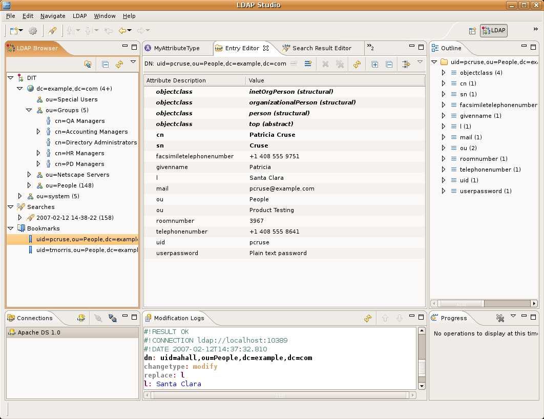Entry editor. Apache Directory. Apache Studio. Apache Directory Studio for Active Directory. Программа entry Editor.